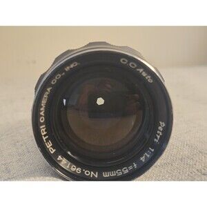 Petri C.C. Auto 55mm f/1.4 Fast Prime Lens - Petri Mount  tested read